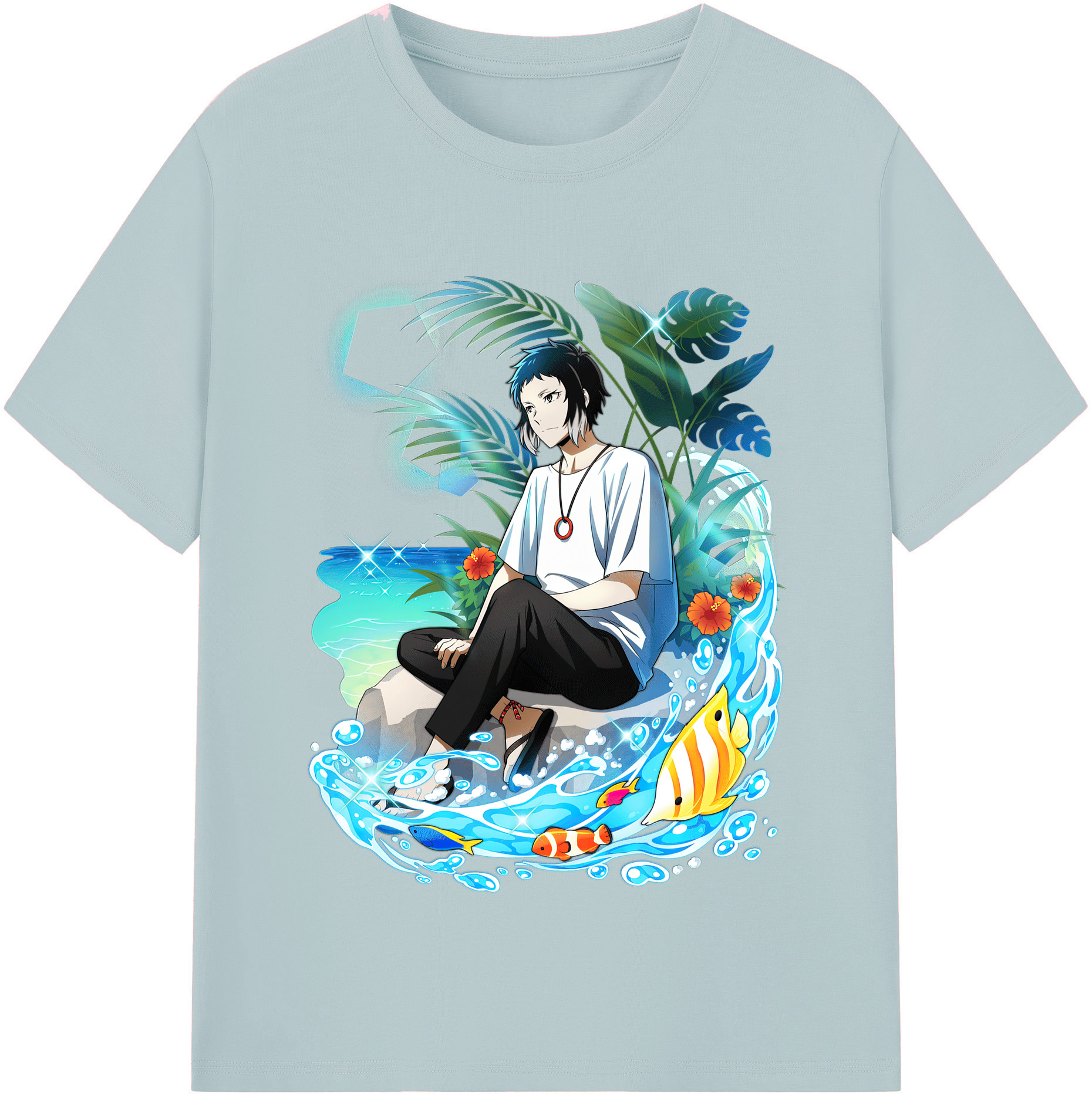 （画像用） 文豪ストレイドッグス Bungo Stray Dogs 綿100％半袖Tシャツ（フロントプリント）